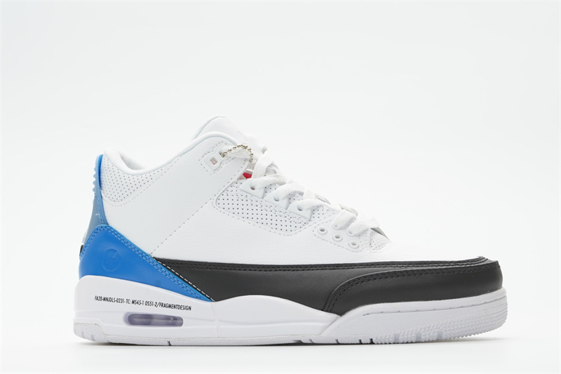 Women's Running weapon Air Jordan 3 White/Blue shoes 0053